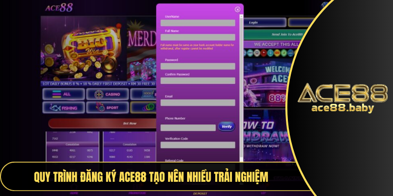 Quy trình đăng ký ACE88 tạo nên nhiều trải nghiệm